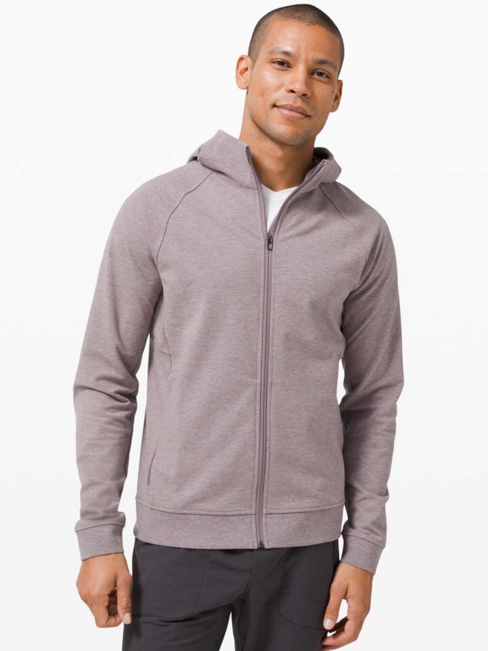 NWOT LULULEMON City Sweat Zip Hoodie French Terry- Heathered Lunar Rock Men’s XL
